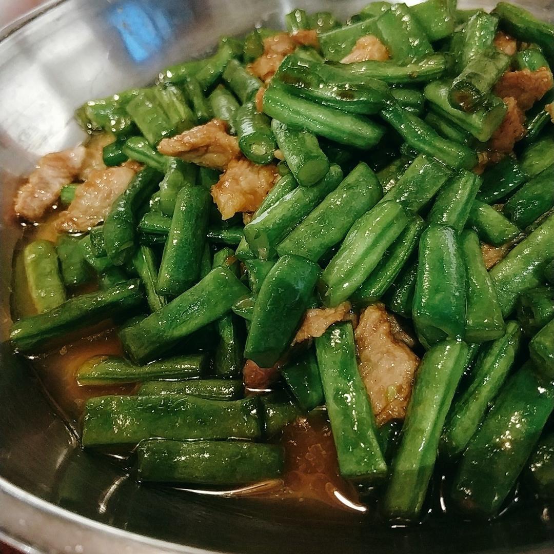 豆角炒肉丝