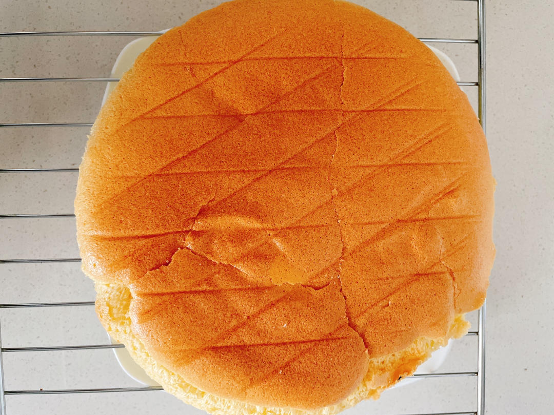 视频菜谱:原味戚风蛋糕8寸戚风蛋糕不裂