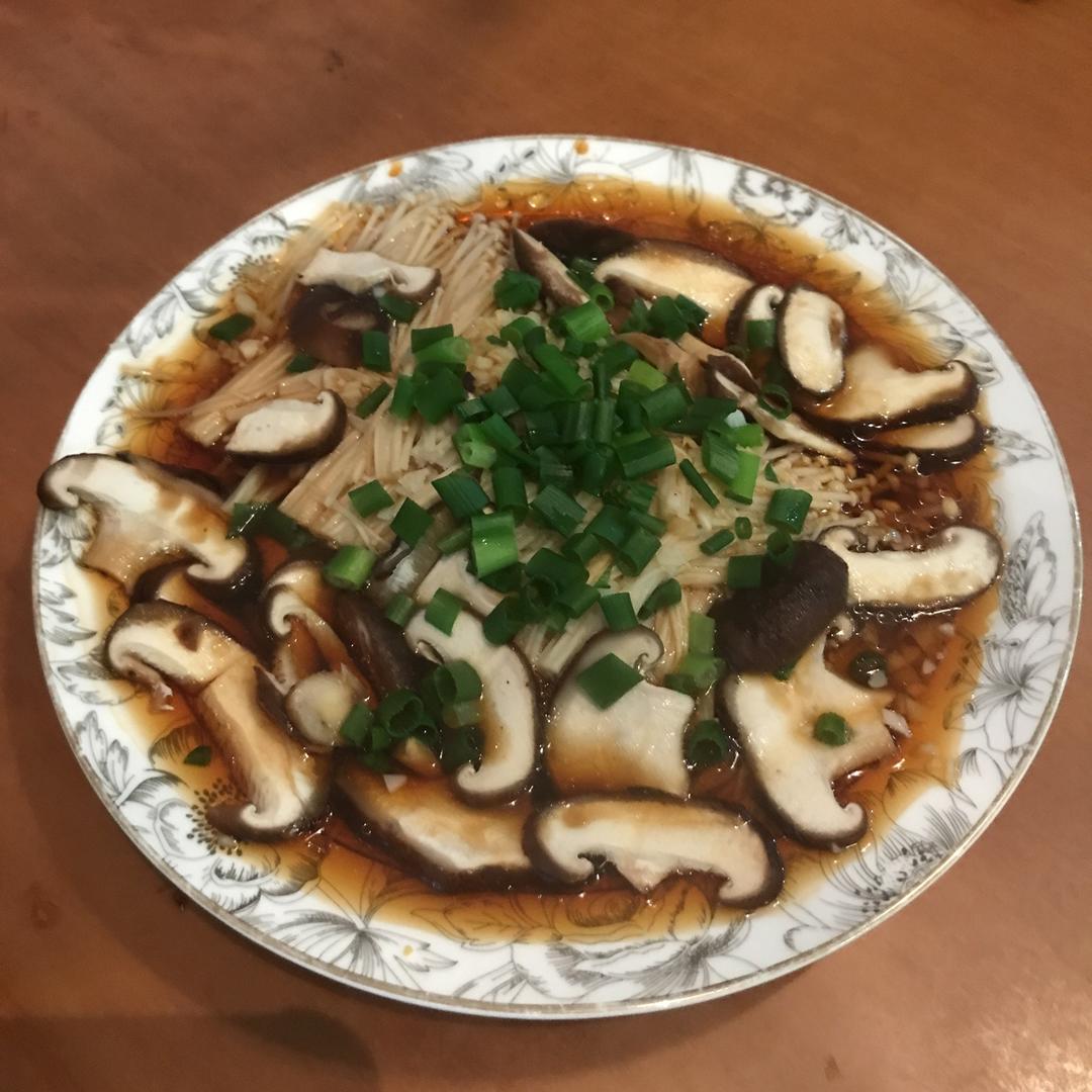 蒜蓉蒸金针菇
