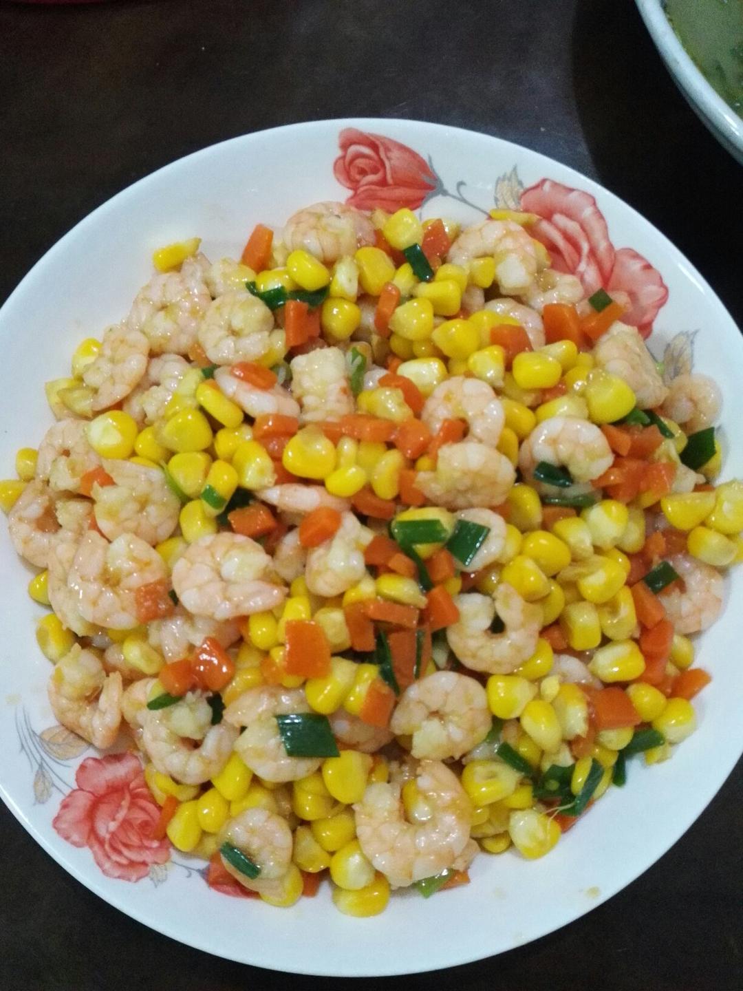 三色炒虾仁