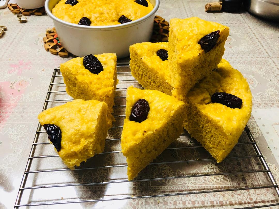 南瓜发糕 Steamed Pumpkin Cake
