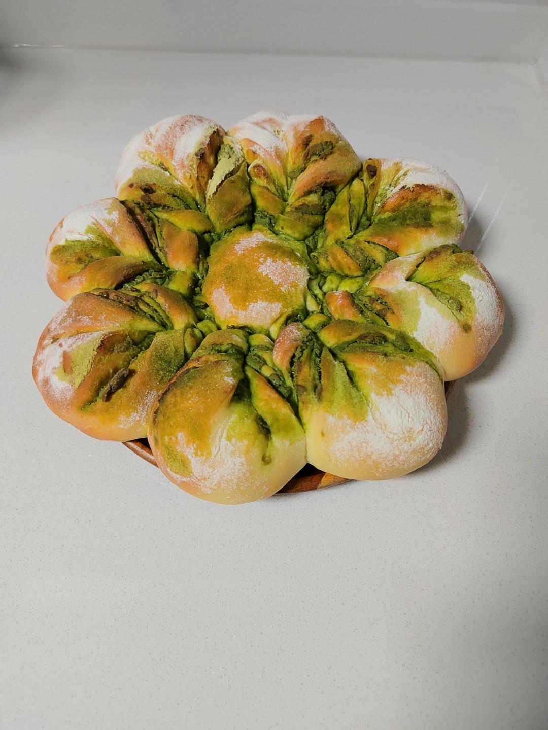 绿色心情---抹茶手撕小吐司