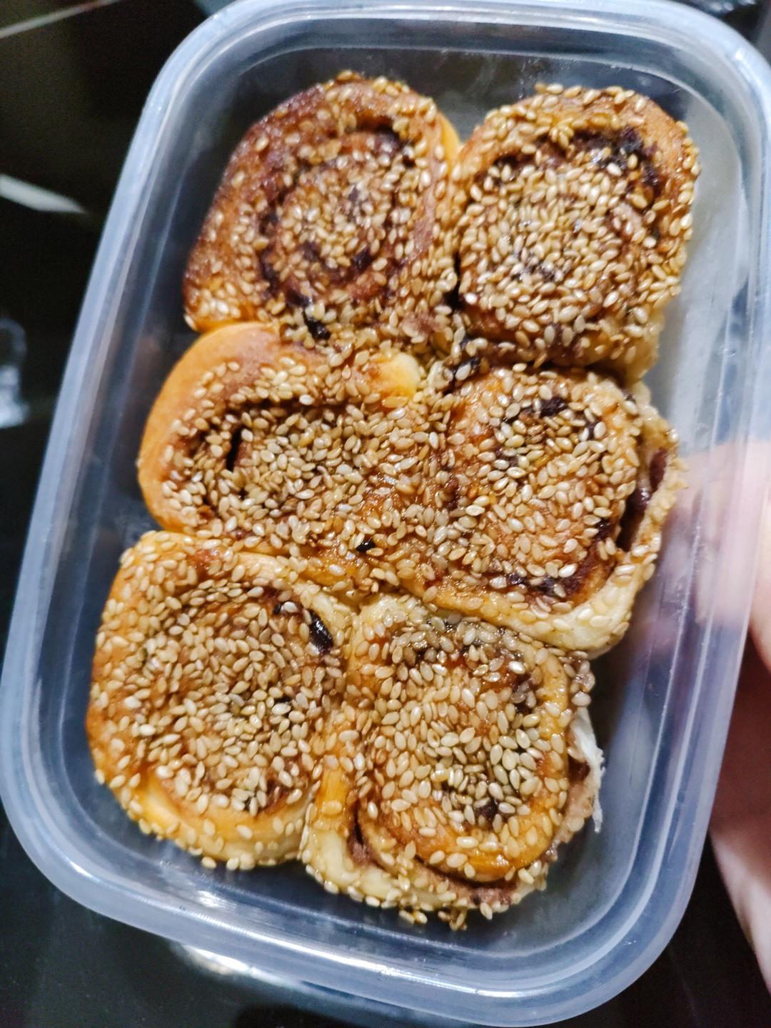 蜂蜜豆沙小面包