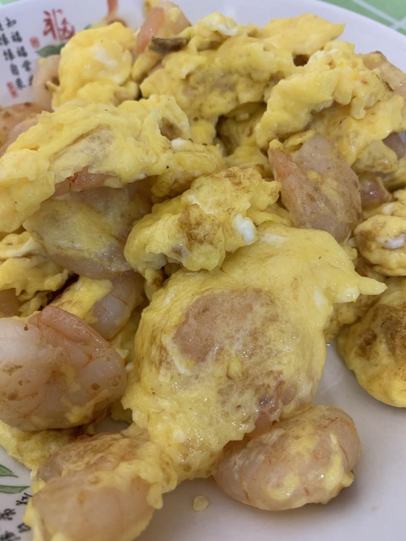 鲜香嫩滑的 虾仁滑蛋