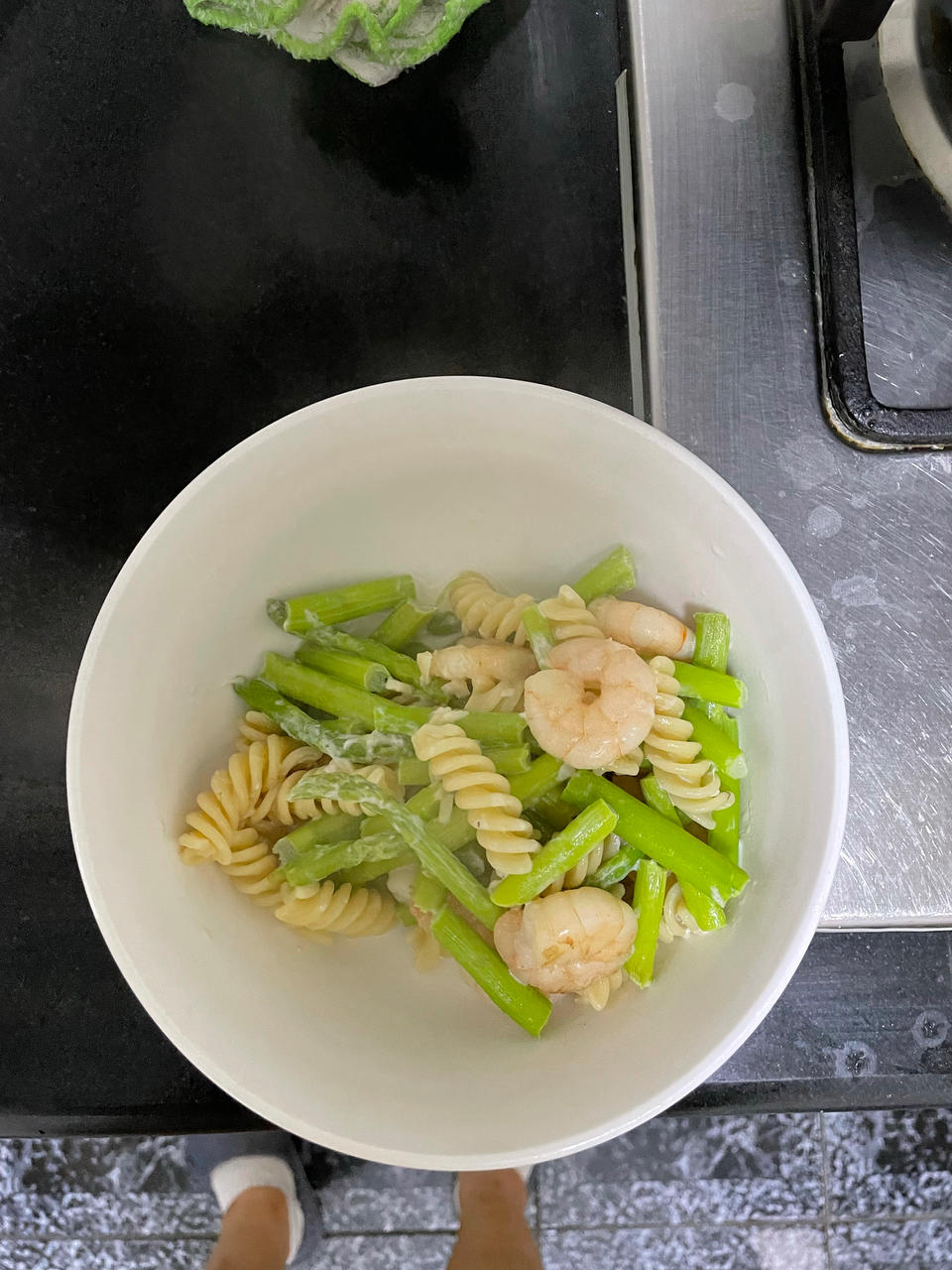 你和春天就差这口鲜👉️【芦笋虾仁意面】🍝️