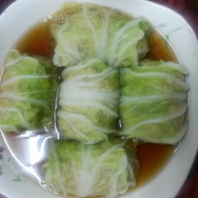 白菜肉糜卷