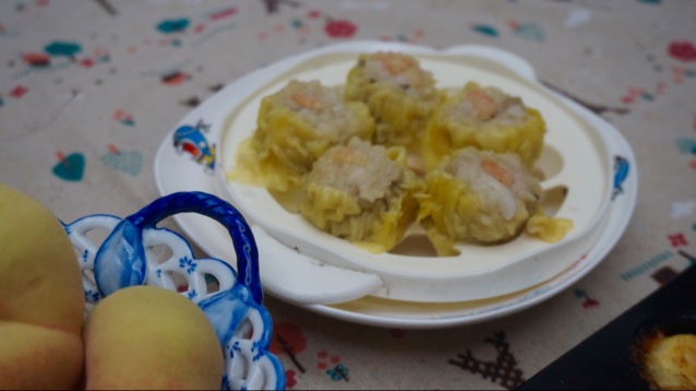 馄饨皮糯米烧麦