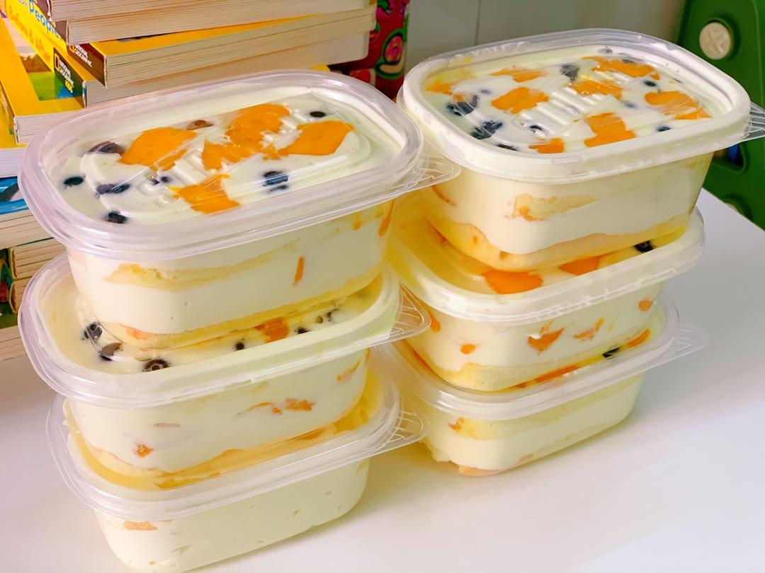 简单快手的便当饭盒水果盒子蛋糕