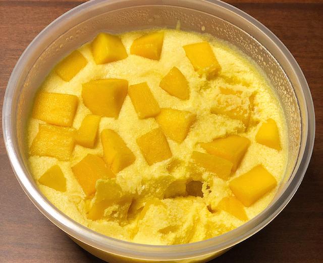 破壁机食谱：芒果果肉冰淇淋的做法