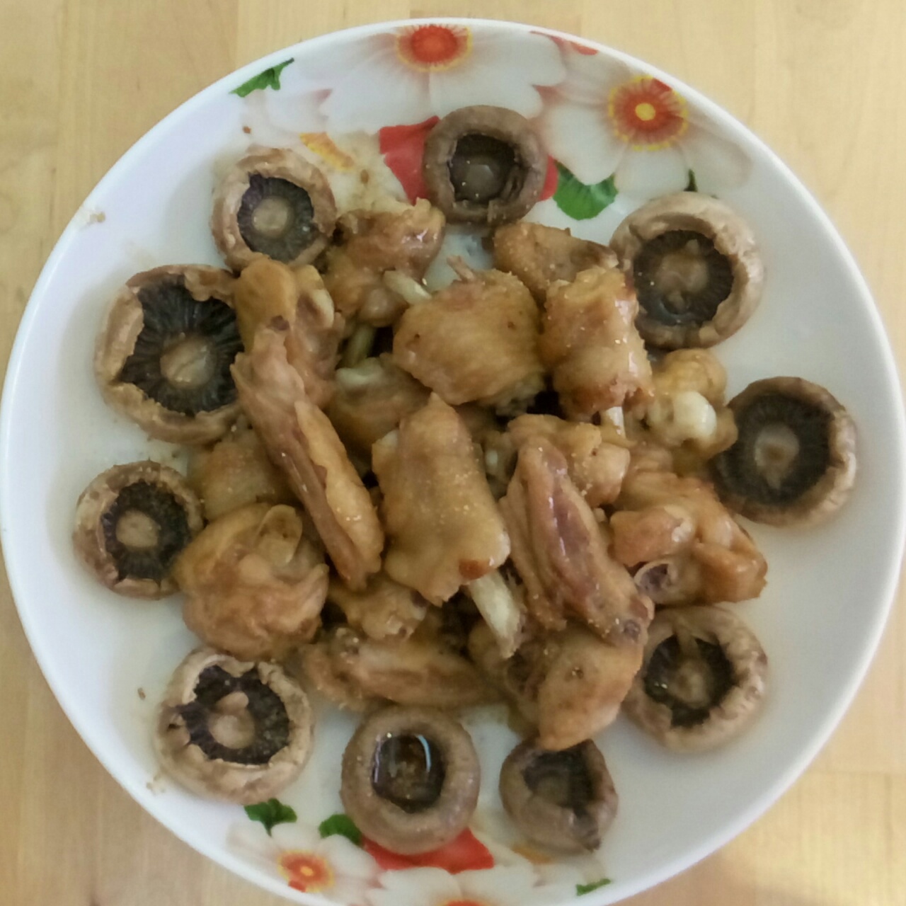 鸡汁煎蘑菇