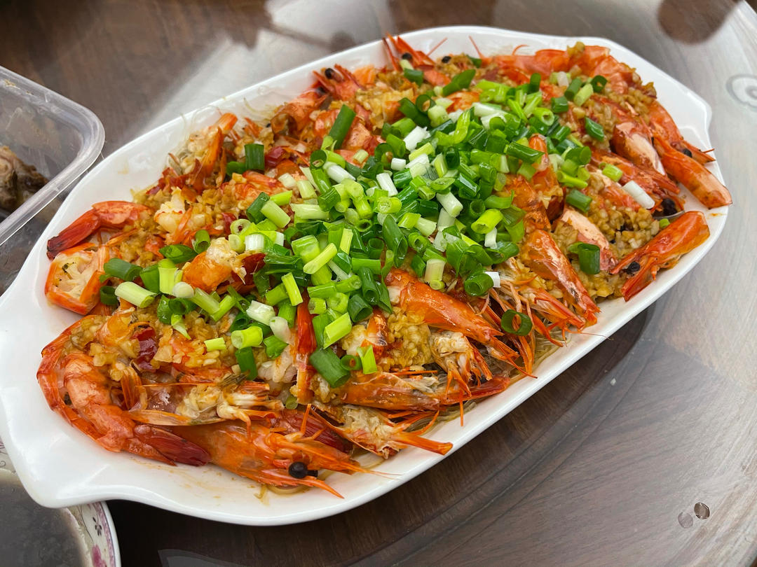 蒜蓉粉丝蒸虾🦐（家庭版）
