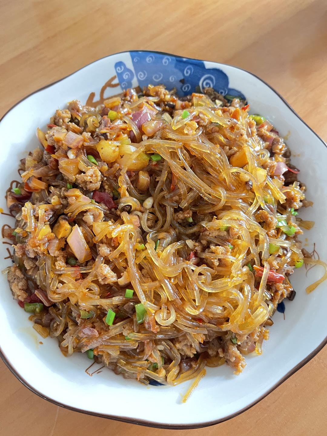 肉末炒粉丝