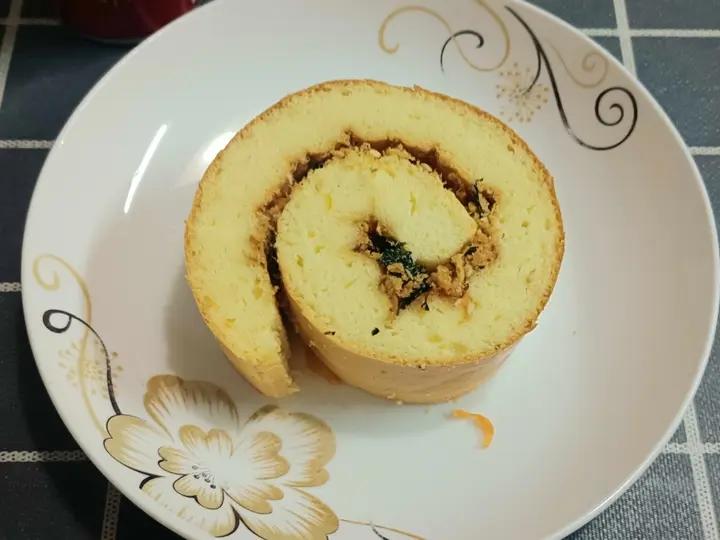 香葱肉松肥蛋糕卷～