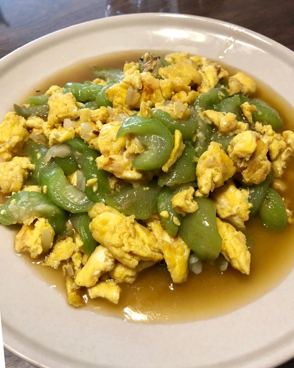 丝瓜炒鸡蛋