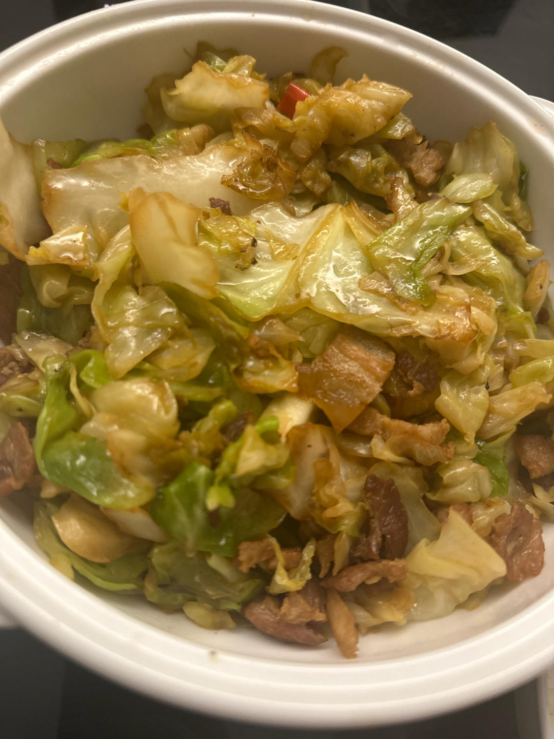 五花肉包菜