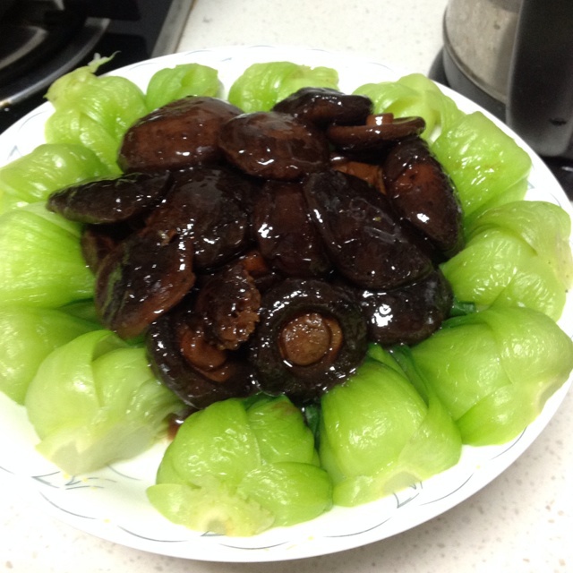 jalicat做的香菇扒菜心