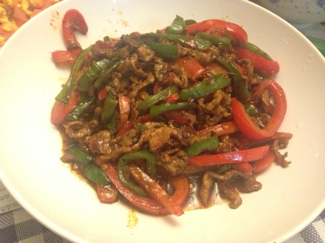 青椒炒肉丝