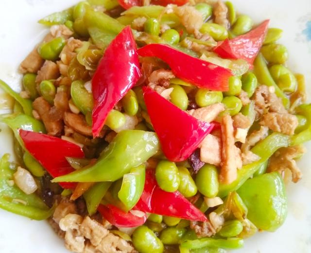 彩椒炒毛豆(独家)的做法