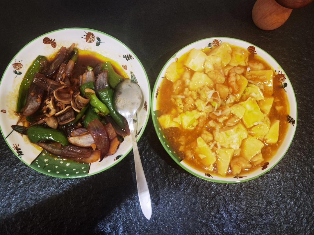 鲜虾豆腐煲