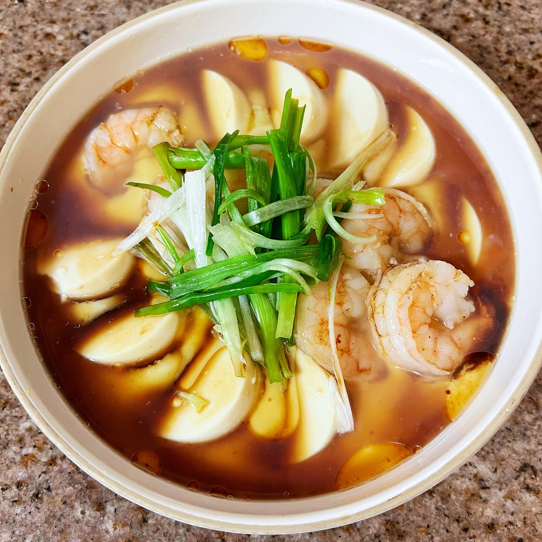 玉子豆腐虾仁蒸蛋