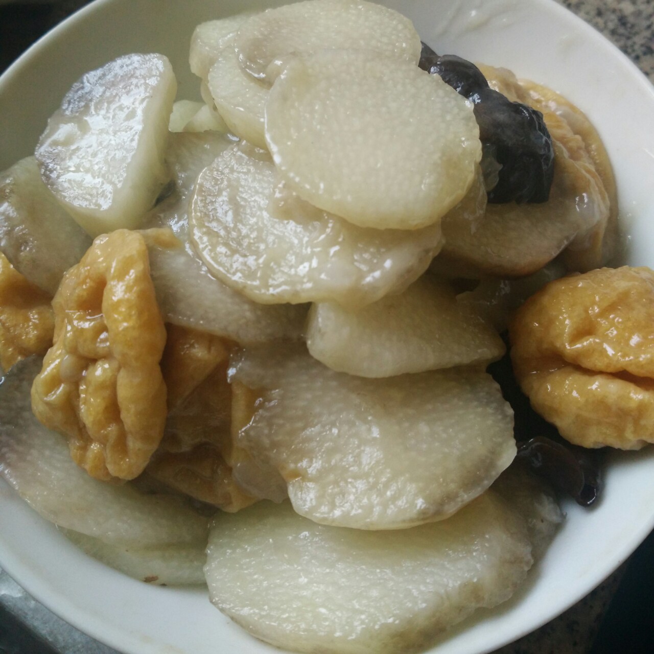 肉片炒山药