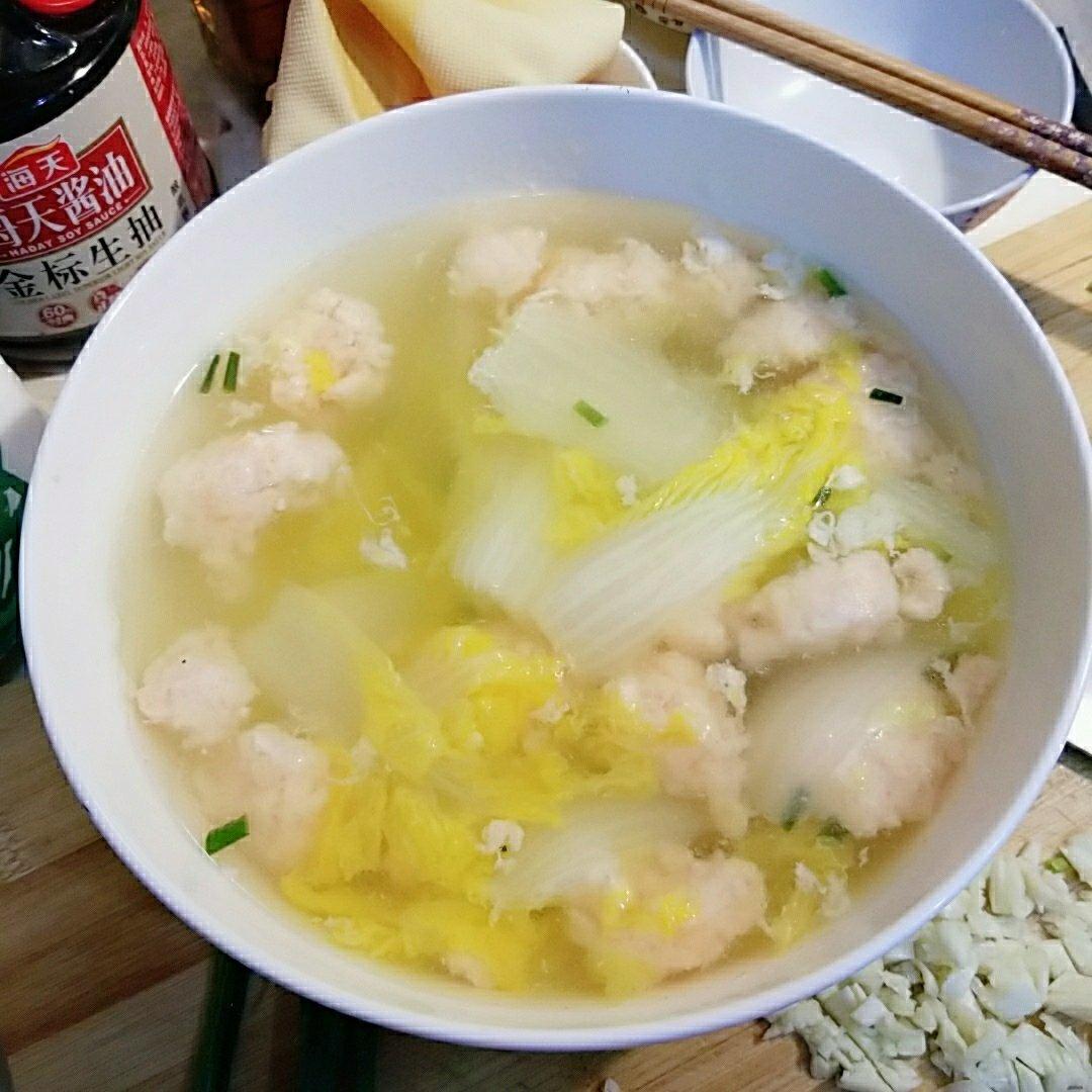 虾滑娃娃菜