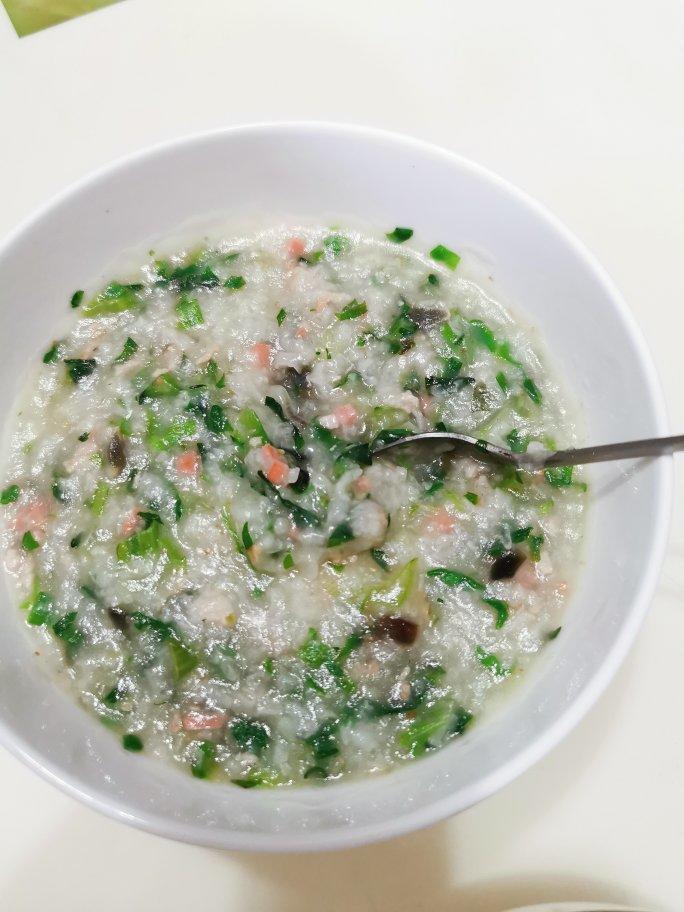 妈妈👩教我做的皮蛋瘦肉粥🥣简单快捷美味😋