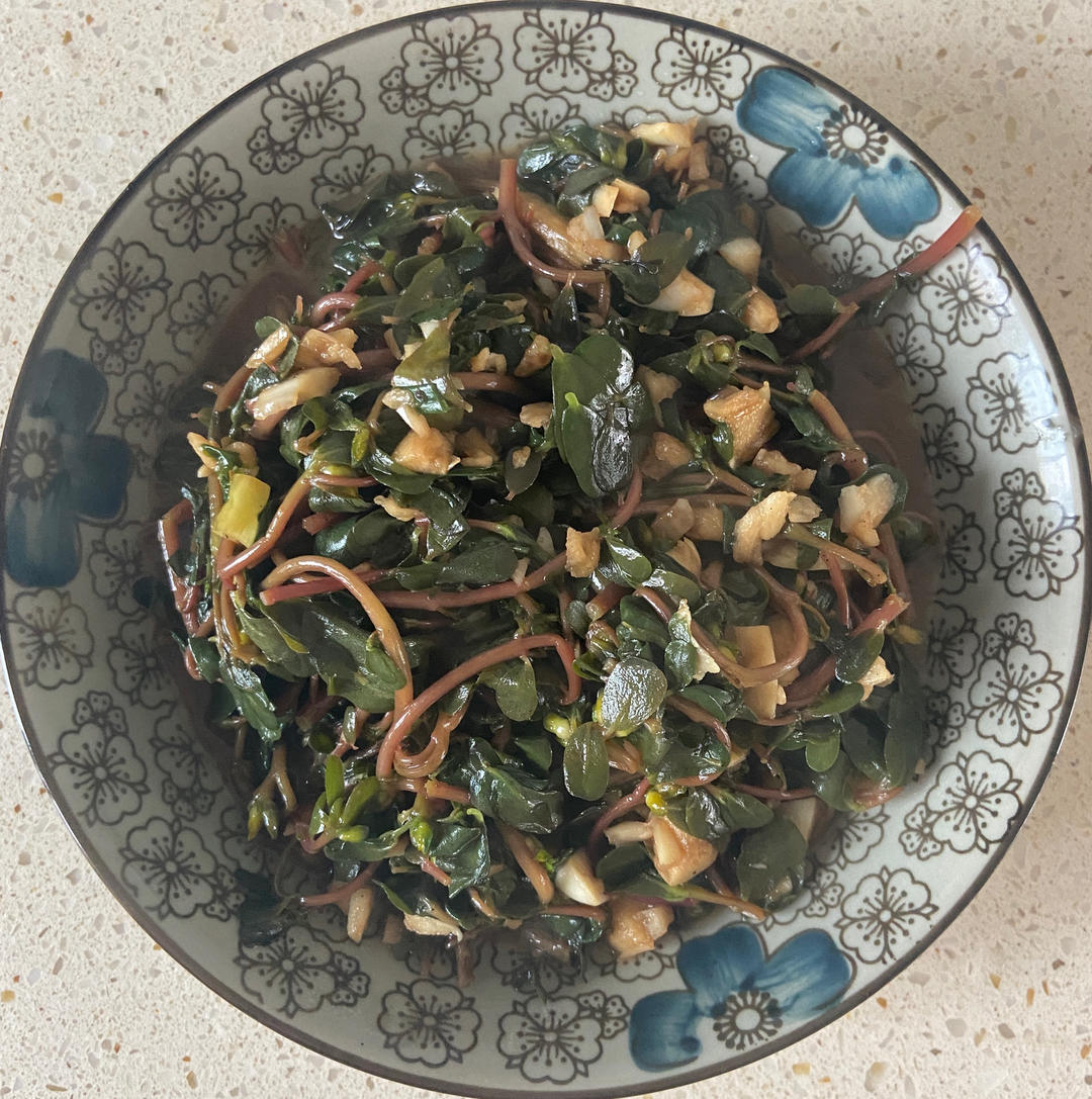 爆香马齿苋