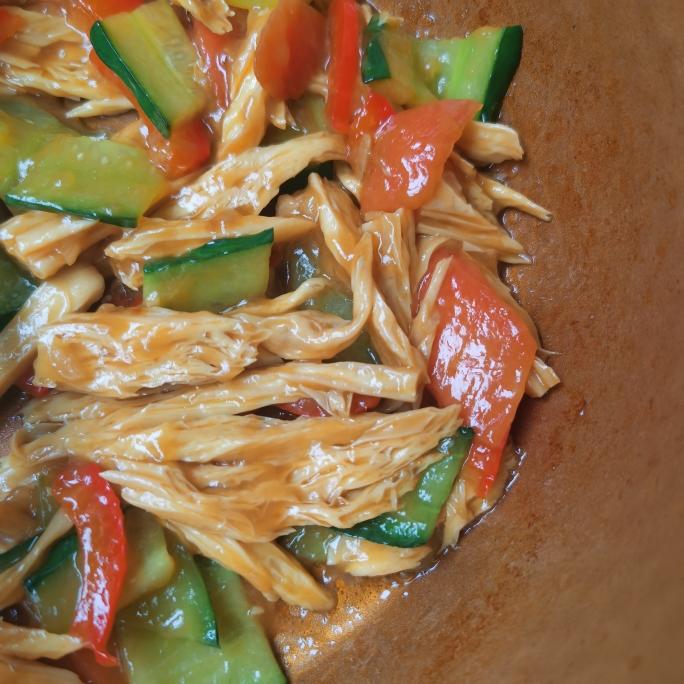不辣下饭菜炒腐竹