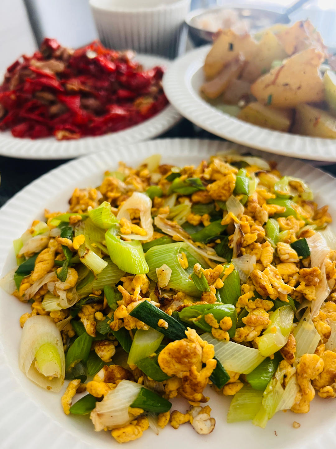 东北的大葱炒蛋