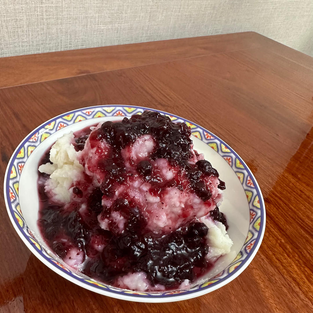 超级简单的蓝莓山药