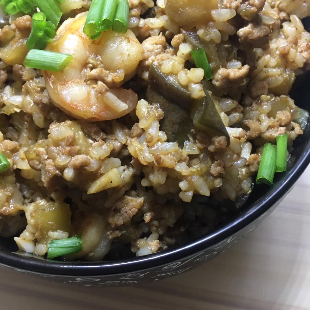 特别好吃的茄子炒饭