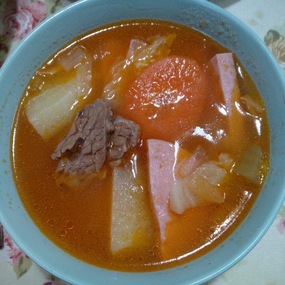 正宗白俄罗宋汤(含汤汁浓郁的西式炒面酱做法)