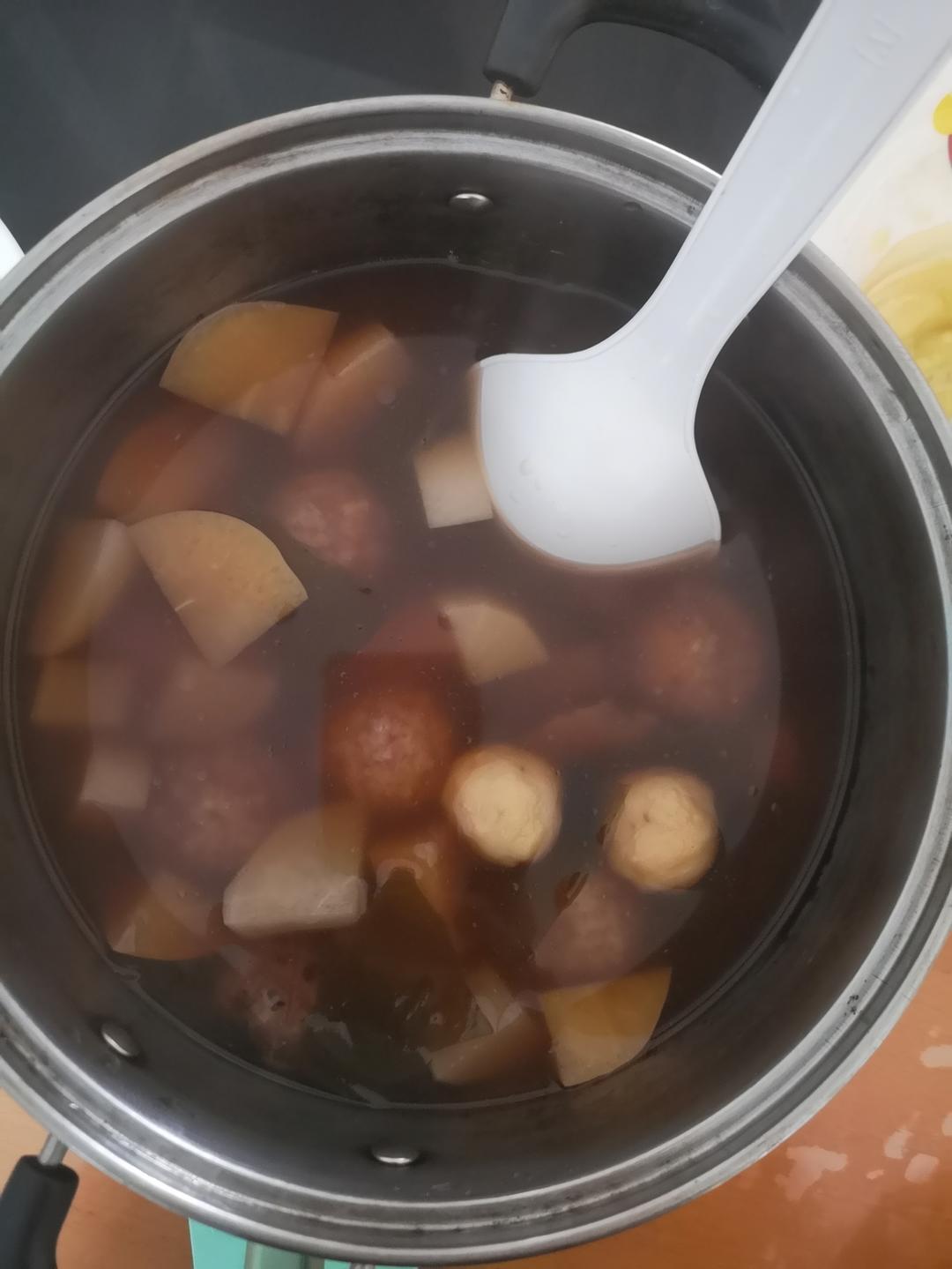 自制关东煮‼️不用去便利店，吃到爽～