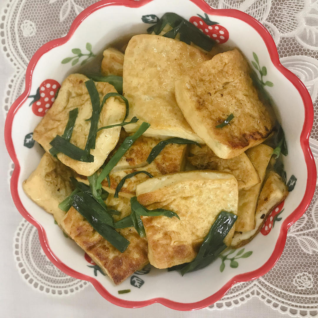 葱香煎豆腐