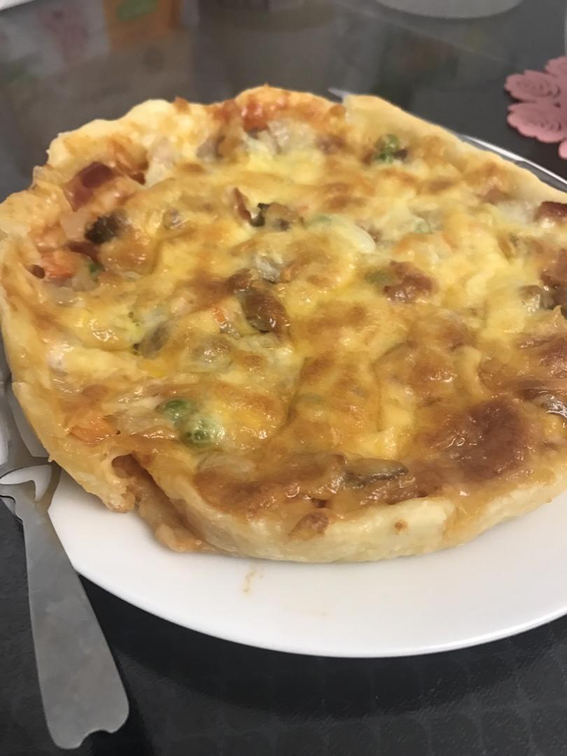 八寸培根披萨（附披萨饼胚做法）