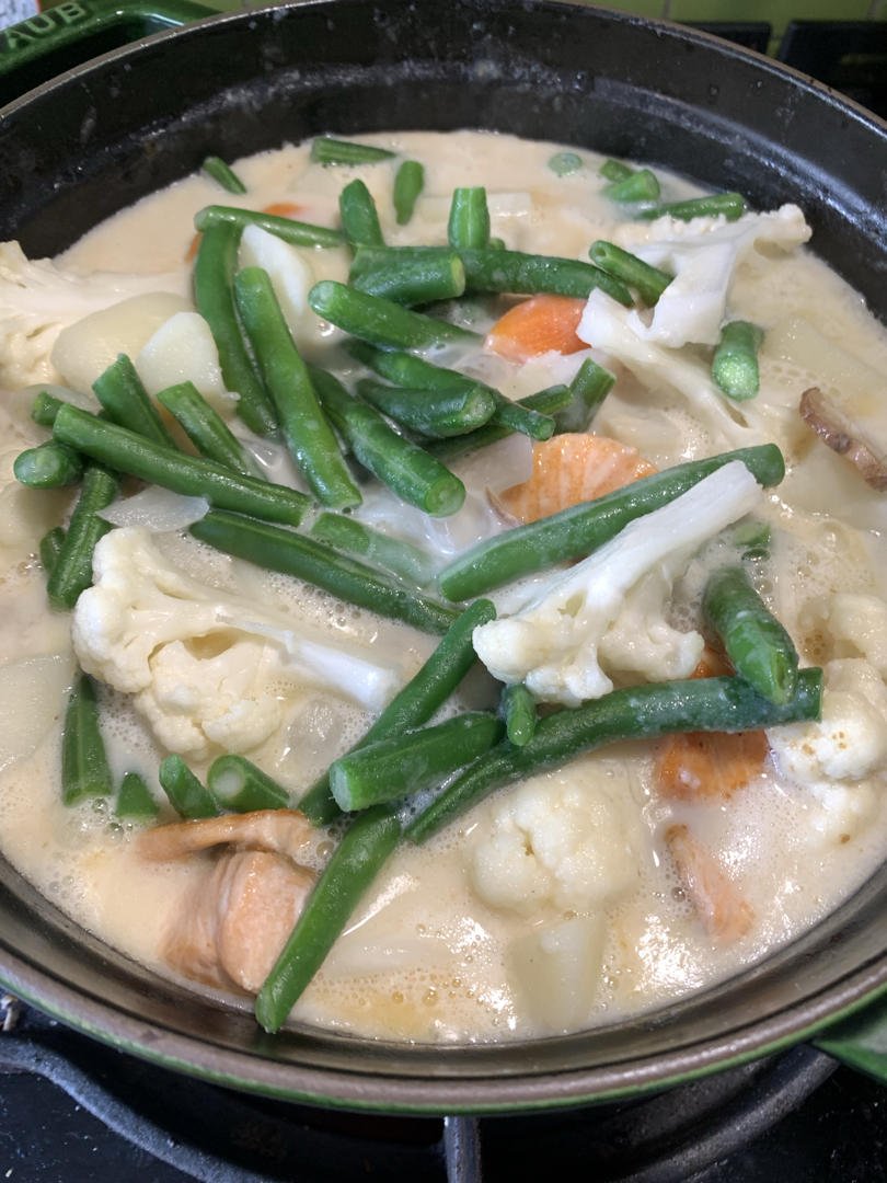 三文鱼奶油炖菜+芝士焗饭【曼食慢语】