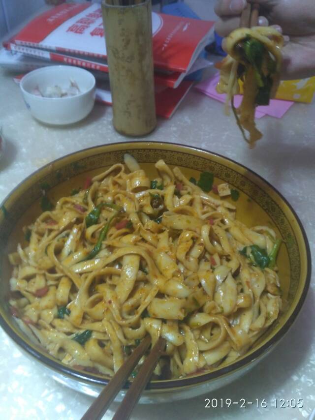 自制刀削面