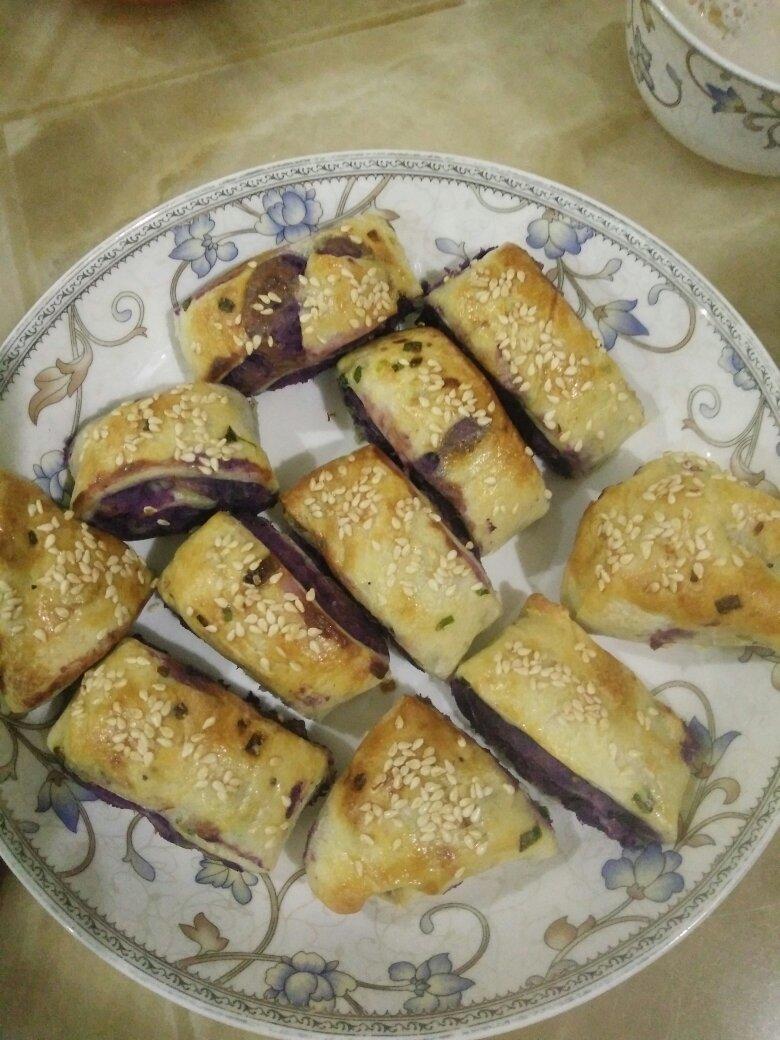 最简单的快手紫薯酥