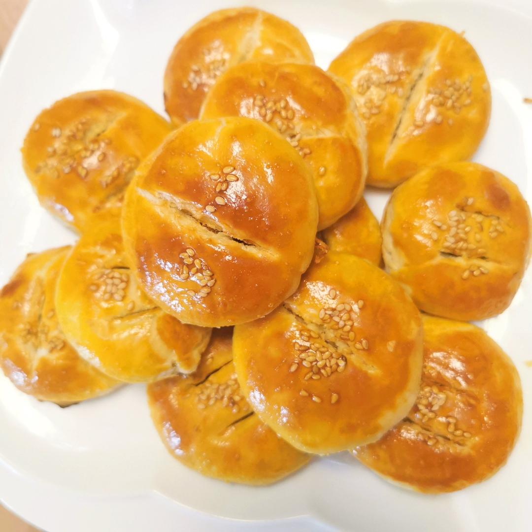 不用模具！简单又美味！！中秋｜ 奶酪月饼
