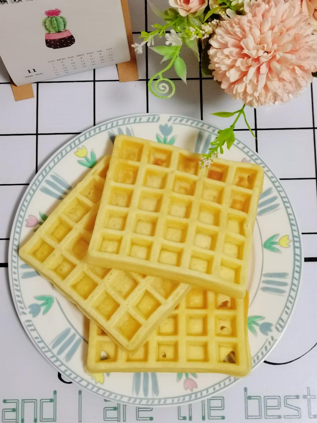 一看就会🌤奶香华夫饼🥞。松软香甜｜零失败