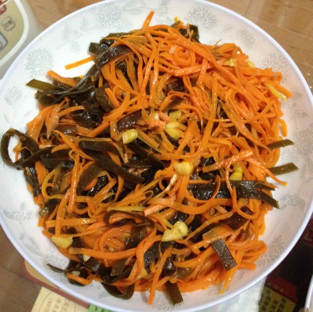 胡萝卜炒海带丝