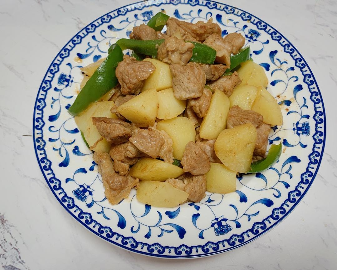 土豆青椒炒肉片