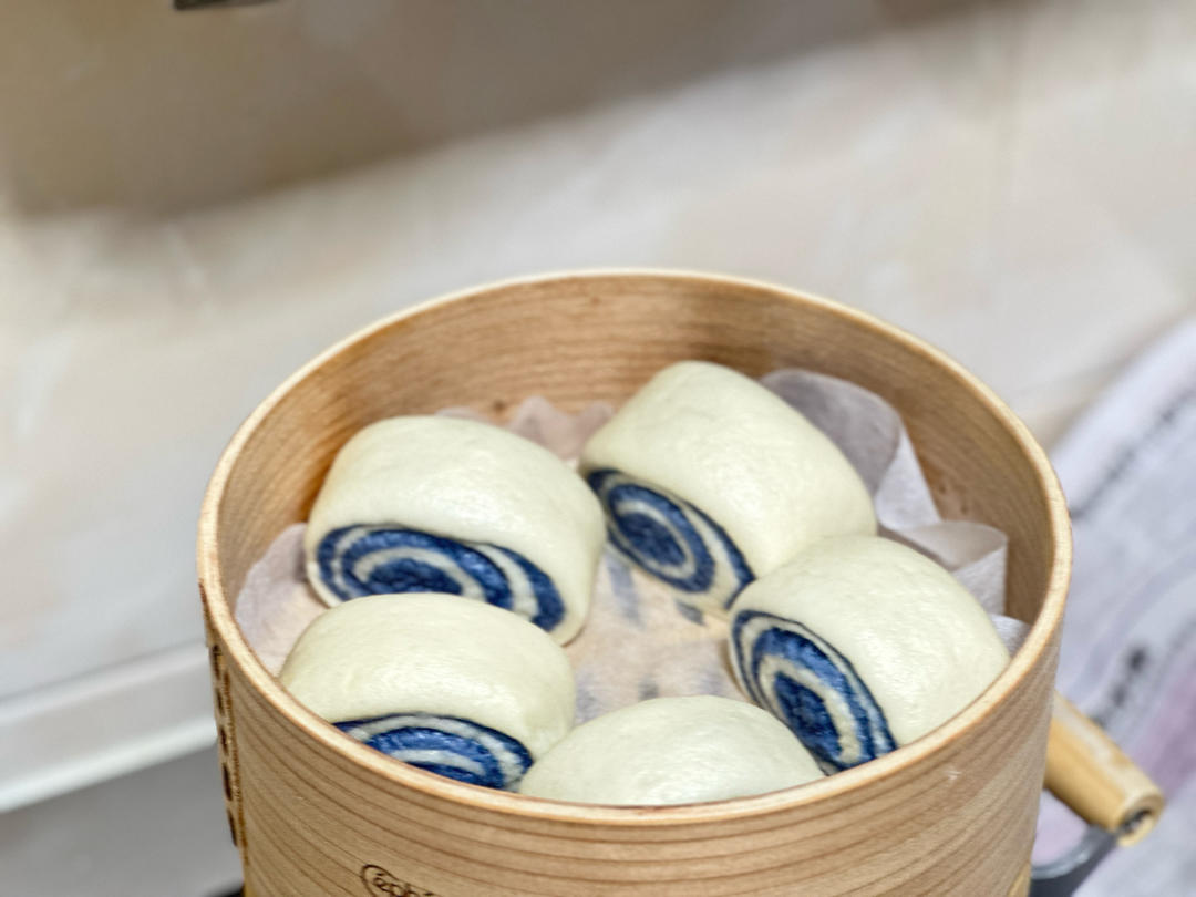 无糖无油！水光肌粉嘟嘟奶香双色馒头…超仙！