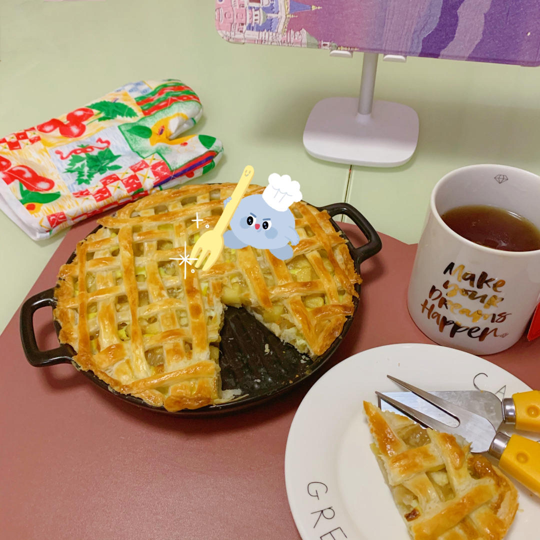 手抓饼版苹果派