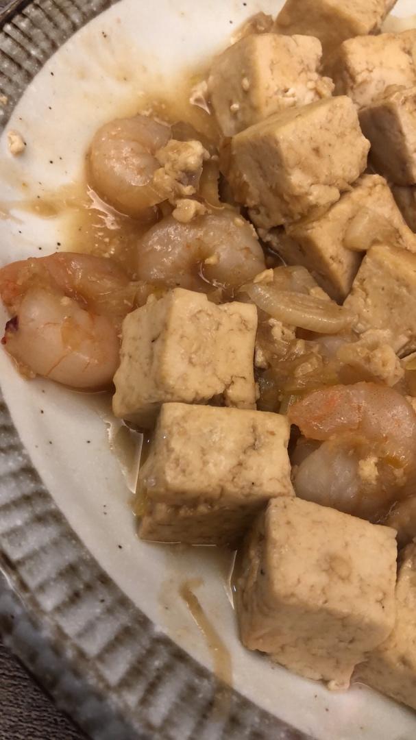 【减脂No.1】鲜嫩可口的虾仁烧豆腐 低脂高蛋白