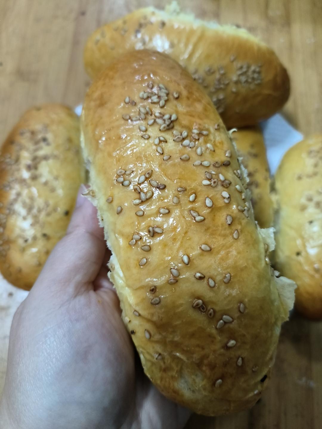 香葱火腿肉松面包