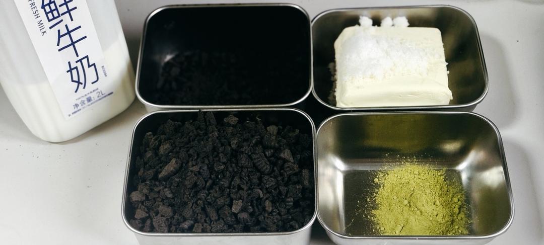 不用烤，有手就会┇奥利奥抹茶奶油奶酪月饼🥮┇附保存方法┇今天是黑暗料理