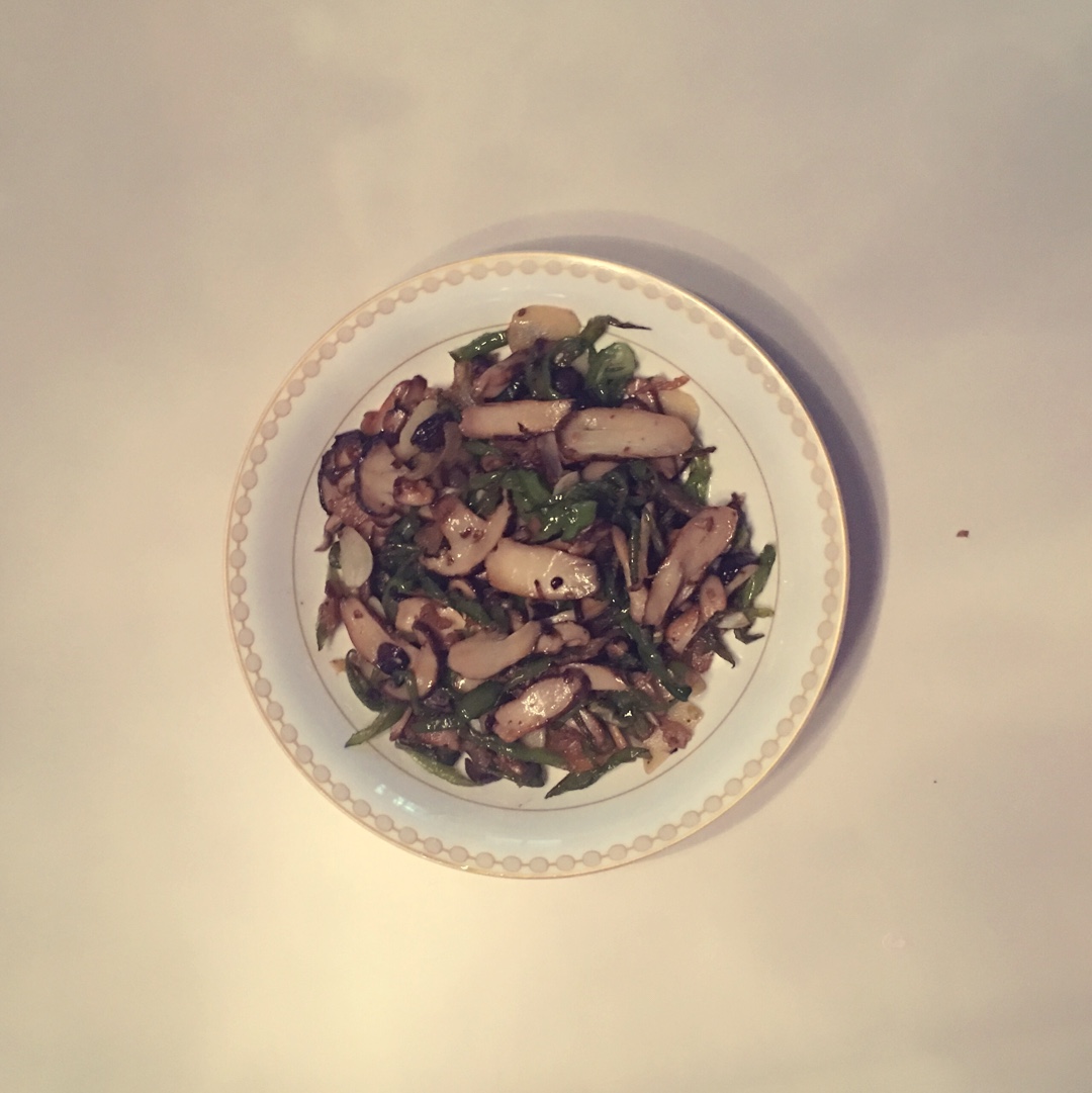 松茸炒肉片