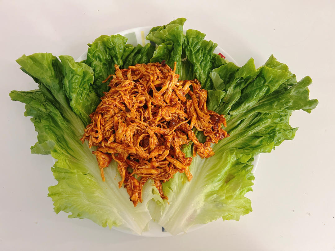吃不胖的生菜鸡丝卷